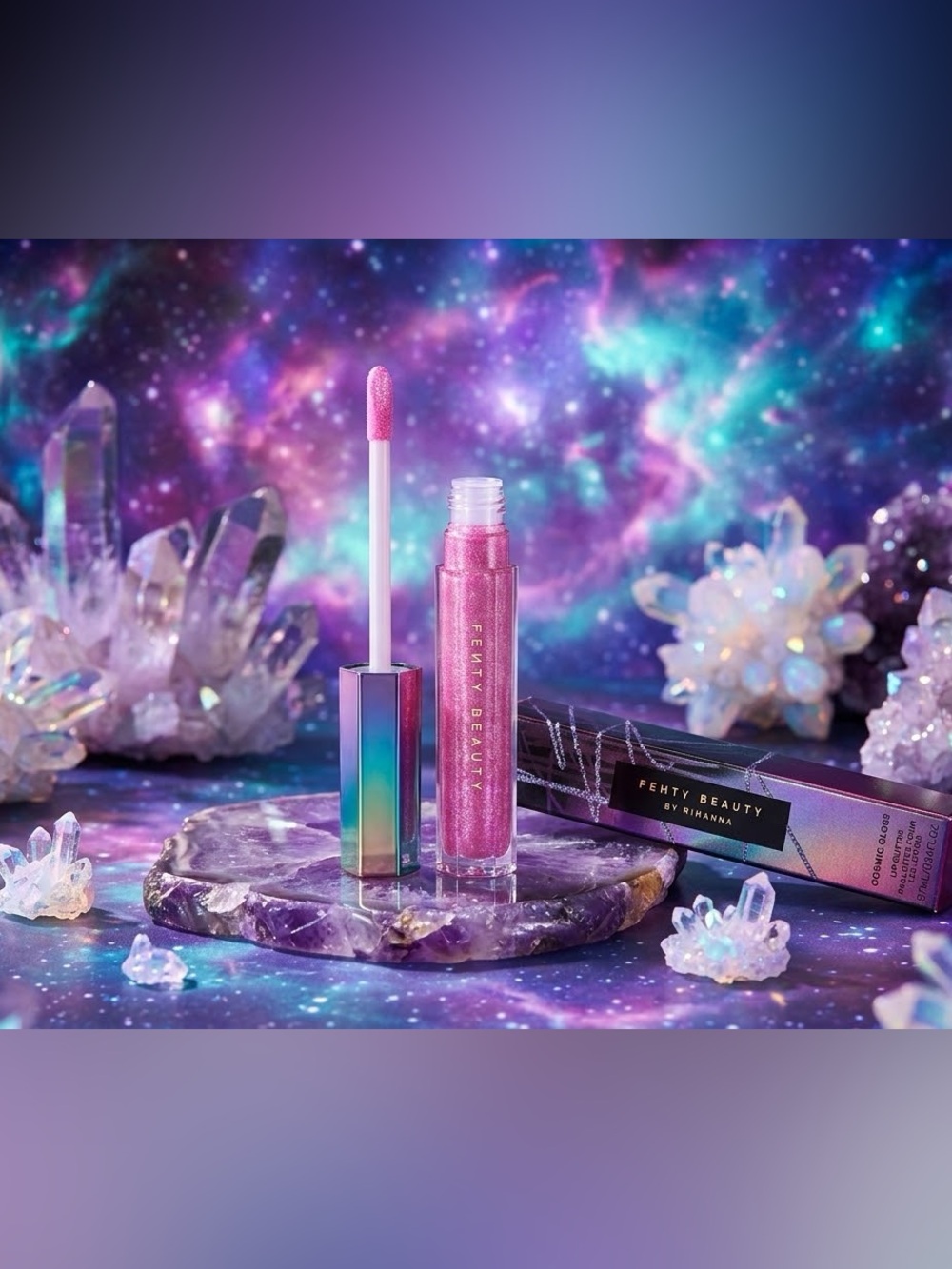 ✨ RARE Fenty Beauty Cosmic Gloss Lip Glitter - Plutonic Relationship 🌌 BNIB